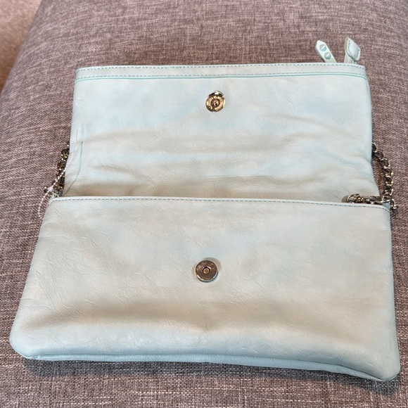 ALDO blue  Colored Studded Clutch / Crossbody Bag - Picture 2 of 11